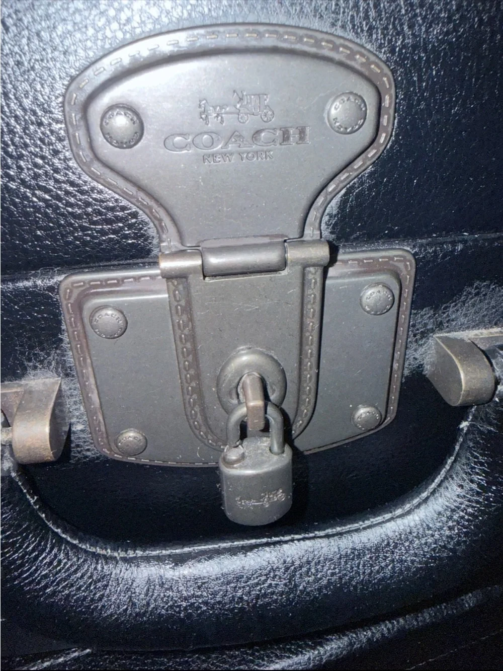 Coach Black Stackable Trunk Set of 3 RARE PROPS -